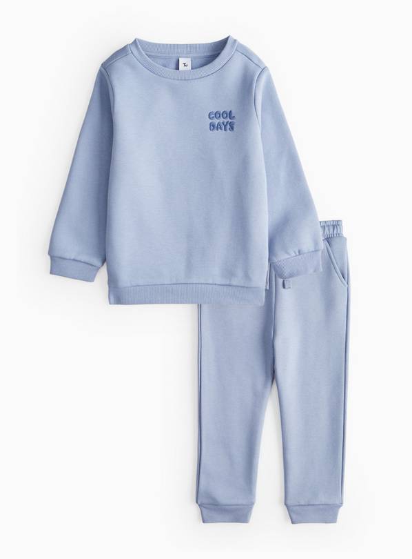 Black Cool Days Sweatshirt & Joggers Set 1-2 years